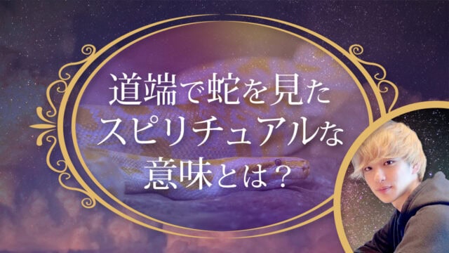 ブログアイキャッチ画像『道端で蛇を見たスピリチュアルな意味とは？』