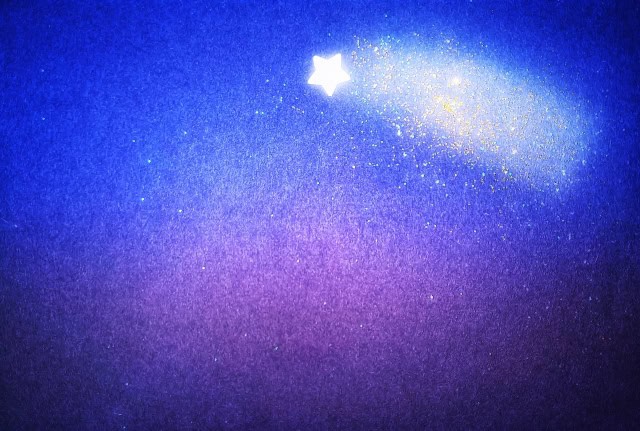 流れ星のモチーフ