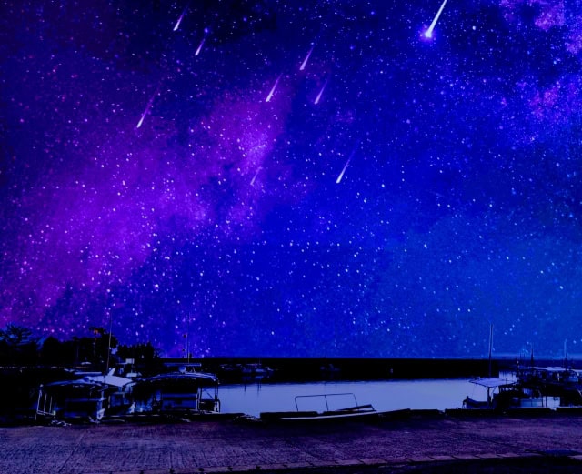 たくさんの流れ星