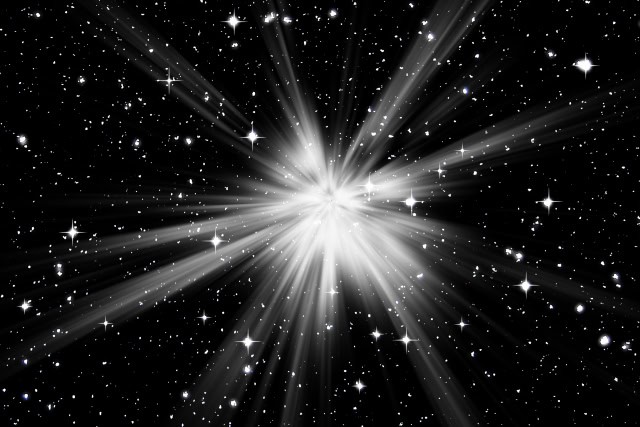 白く光る星